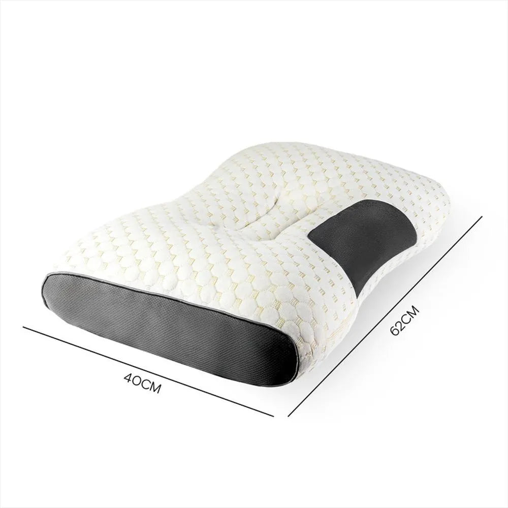 DELUXE ERGONOMIC RELAX Almohada Ortopédica 3d Con Alineación Cervical Perfecta, te brinda las mejores noches de descanso.
